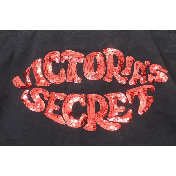 Victoria’s Secret Sequin Lip’s Black Red X-LARGE Tote Carry-on Duffle Weekender - Picture 5 of 13